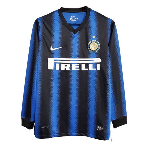 Camiseta Inter Milan 1ª ML Retro 2010 2011 Azul